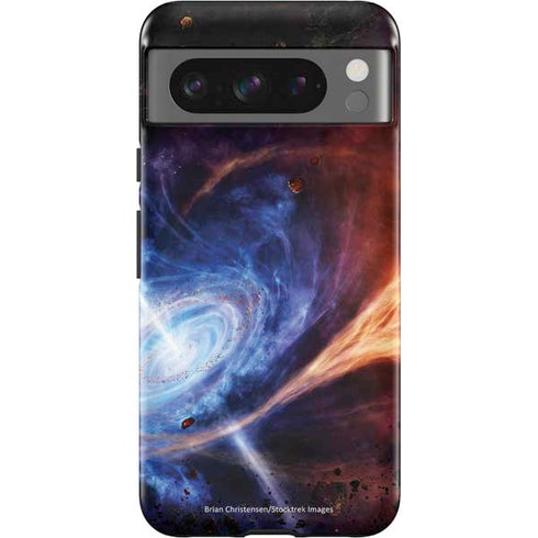 StockTrek Binary System Orbiting near a Black Hole Google Pixel 8 Pro Impact Case